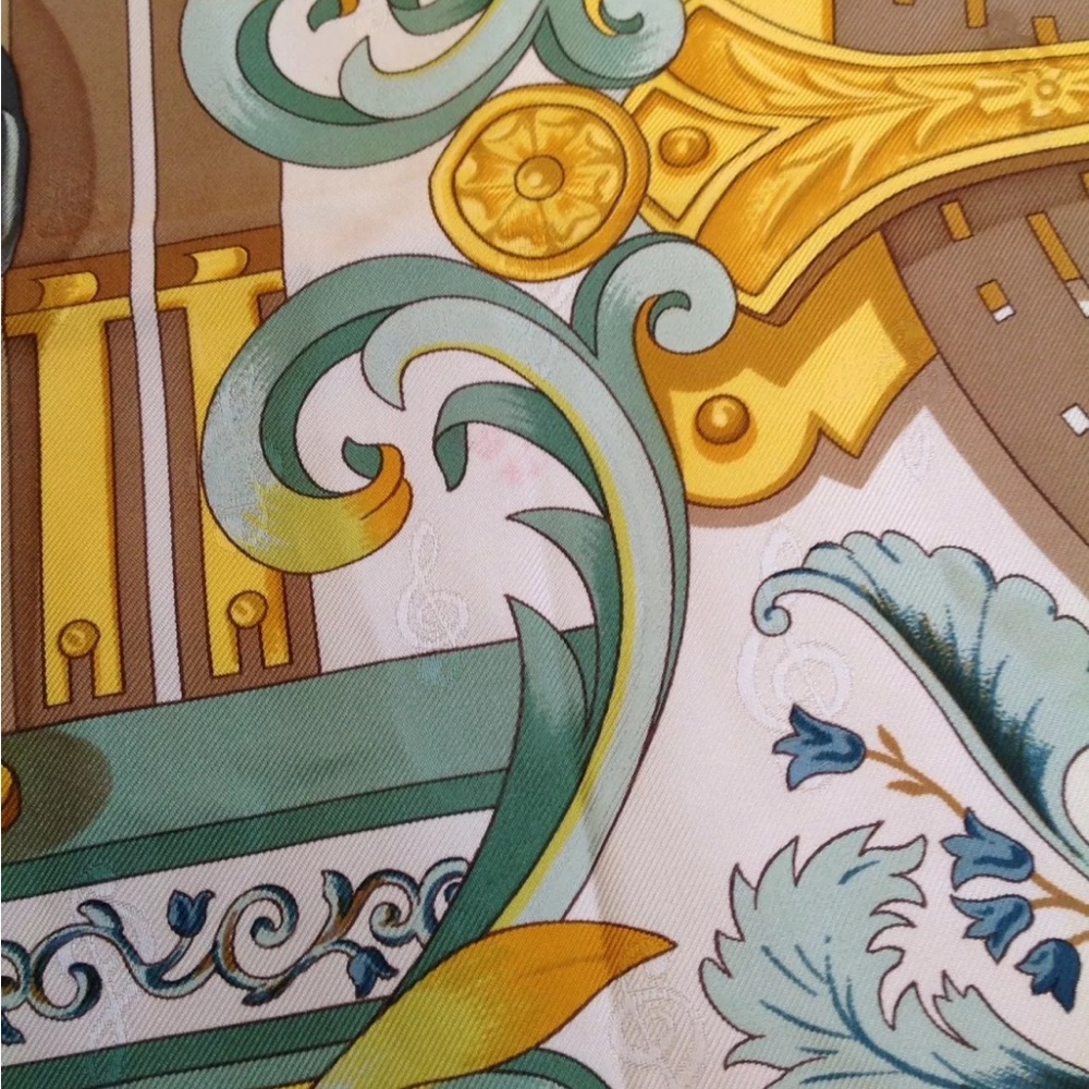 Hermès Scarf Orgauphone et Autres Mecaniques Silk - Picture 12 of 14